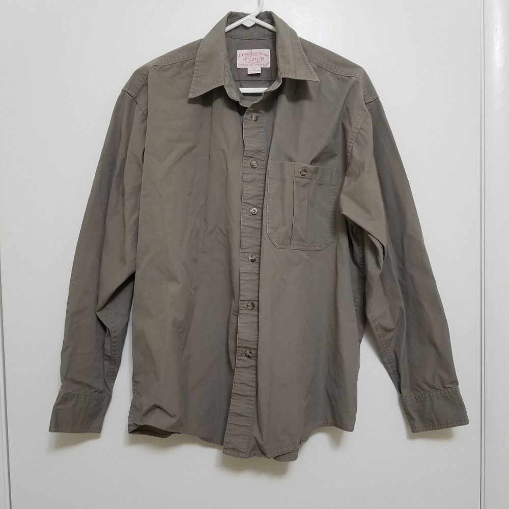Filson Men's Casual Button-Down Shirt - Olive Brown